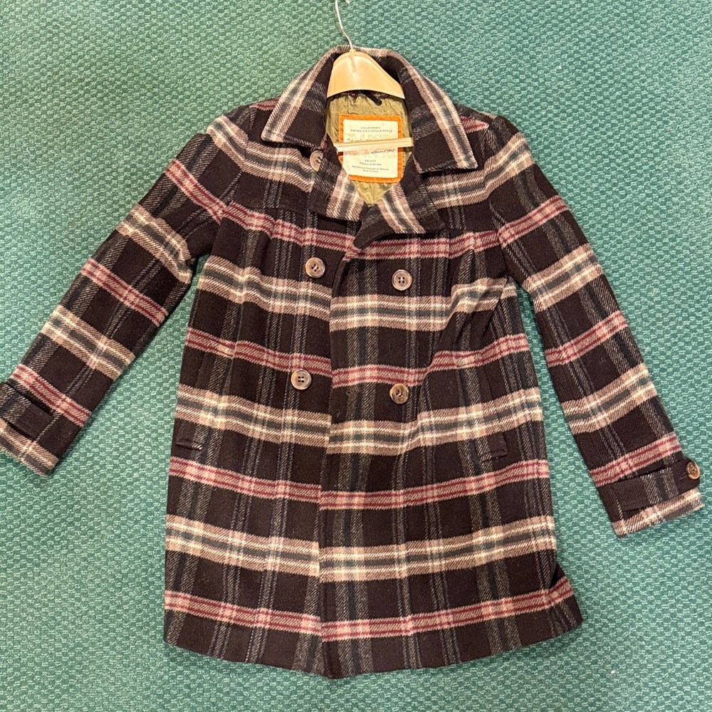Plaid midi jacket